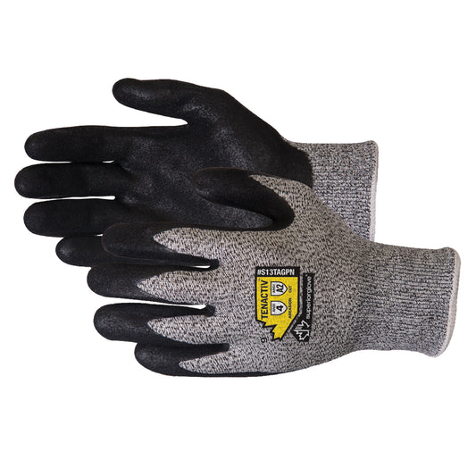 Superior Glove Works Ltd. Cut-Resistant Gloves, Size Medium/8, 13 Gauge, Nitrile Coated, TenActiv™ Shell, ANSI/ISEA 105 Level 2