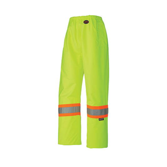 Pioneer 5586 450D Safety Pant, Polyester, 2X-Large, High Visibility Lime-Yellow