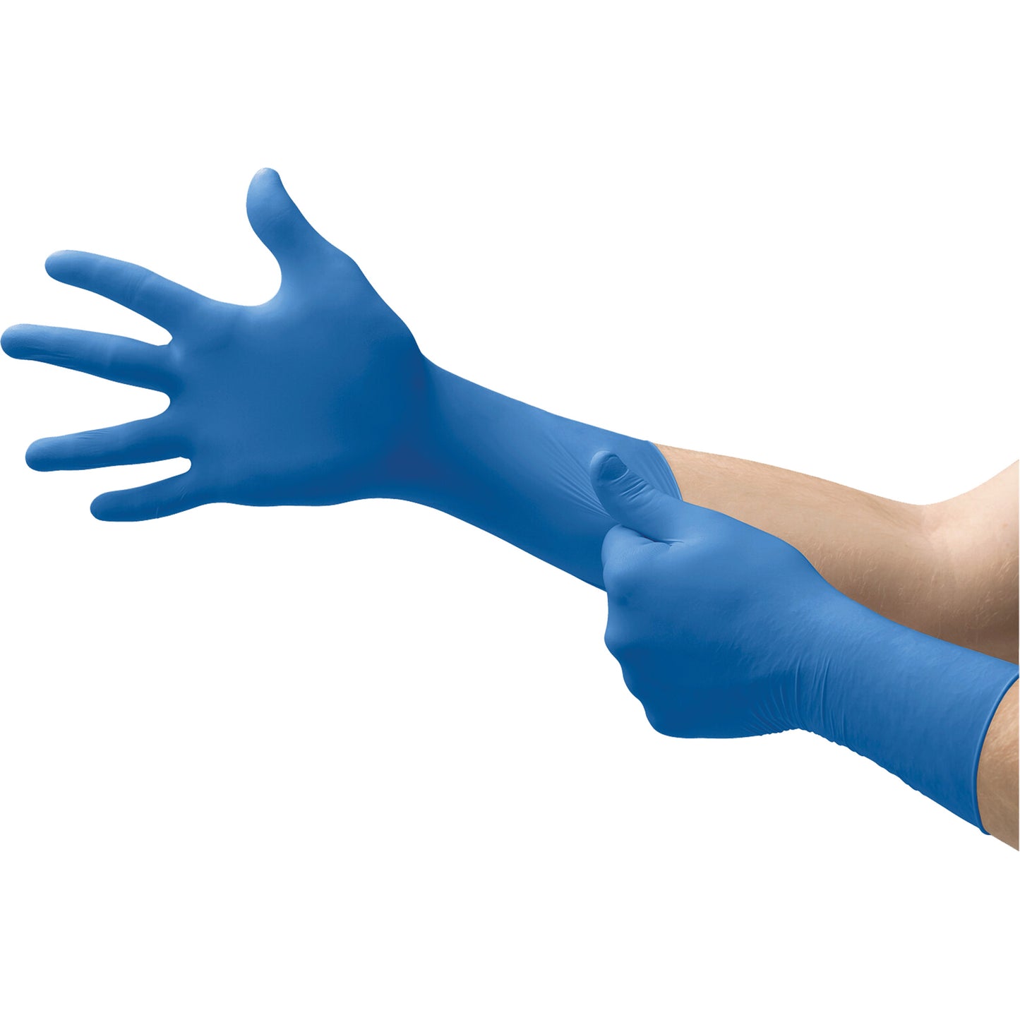 Microflex Microflex® SafeGrip™ SG-375 Medical Exam Gloves, X-Large, Latex, 11-mil, Powder-Free, Blue, Class 2