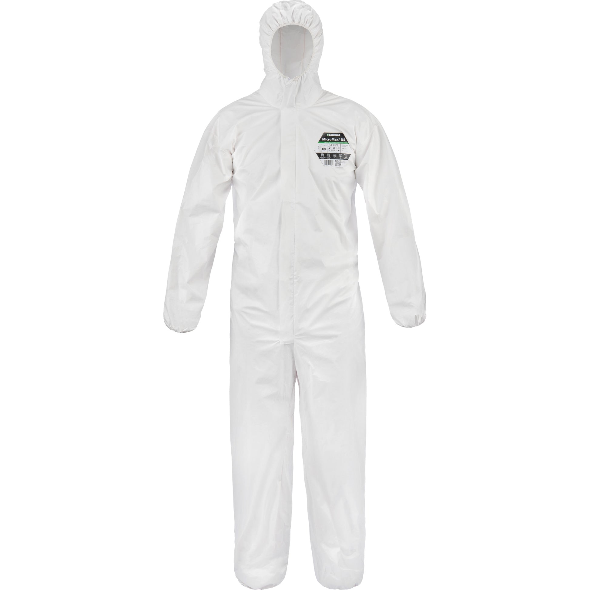 Lakeland MicroMax® Coveralls, 3X-Large, White, Microporous