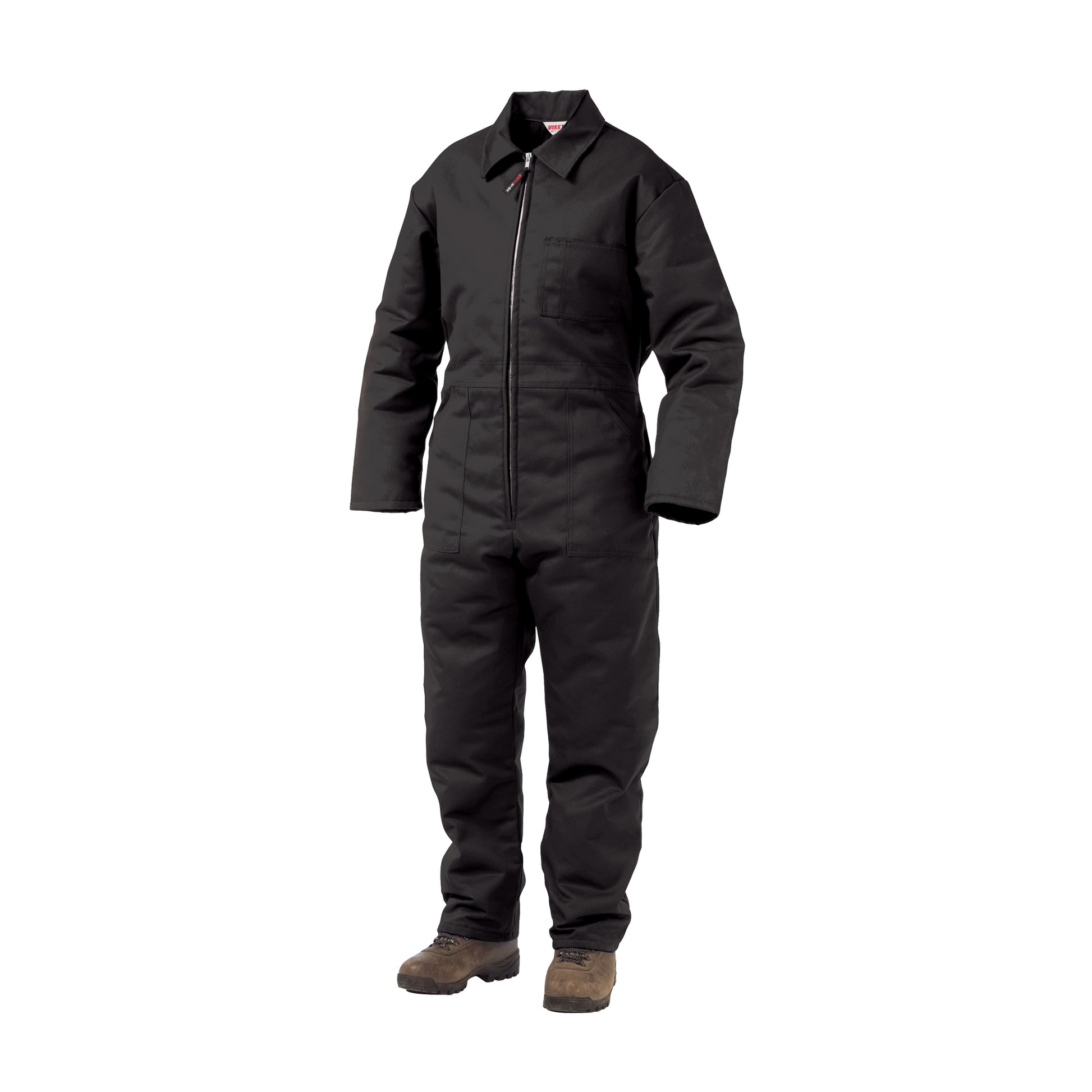 Tough Duck Lined Twill Coveralls, Men's, Black, Size Medium