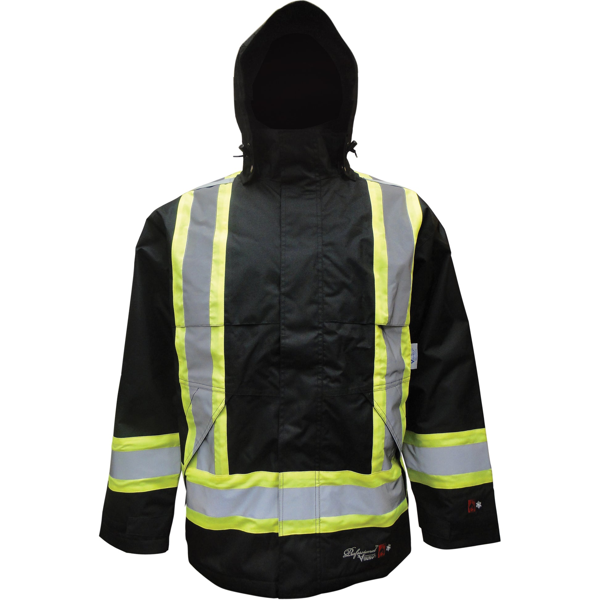 Viking Professional Insulated Jacket, Polyester/Polyurethane, Black, Large