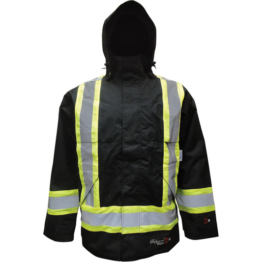 Viking Professional Insulated Jacket, Polyester/Polyurethane, Black, Large