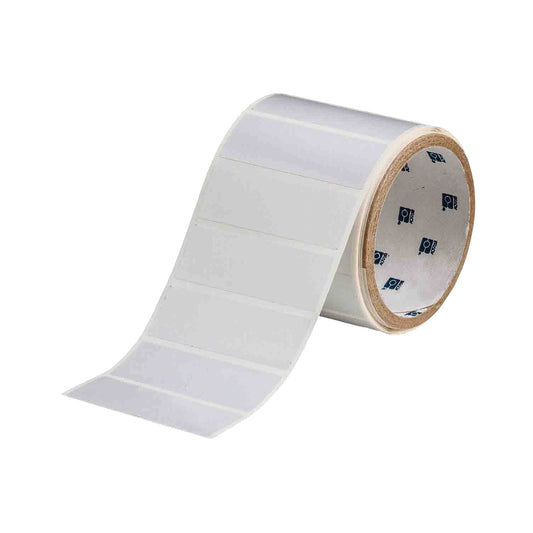 Brady ToughBond® Thermal Transfer Printable Labels, Polyester, 3" L x 1" H, White