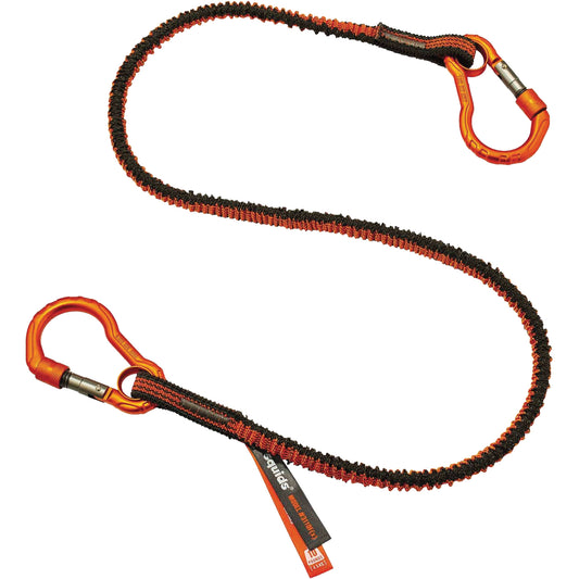 Ergodyne Squids® 3110F(x) Tool Lanyard, Bungee, Dual Carabiner