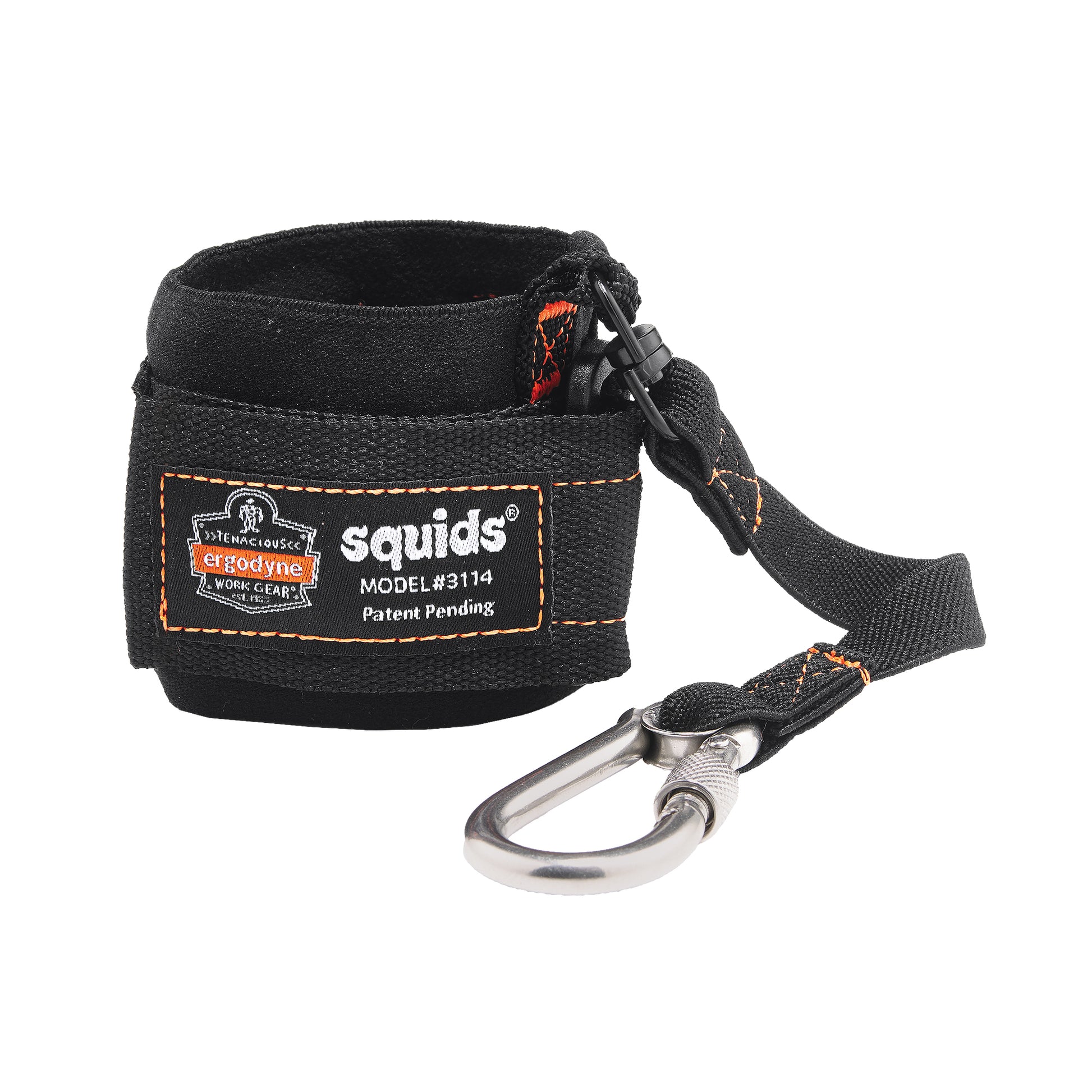 Ergodyne Squids® 3114 Pull-On Wrist Lanyard with Carabiner