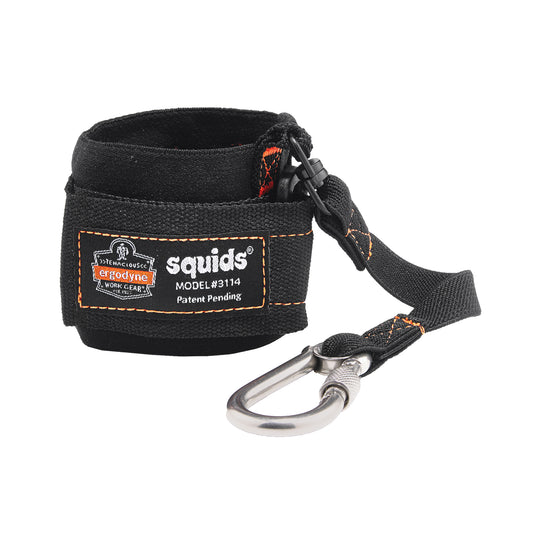 Ergodyne Squids® 3114 Pull-On Wrist Lanyard with Carabiner