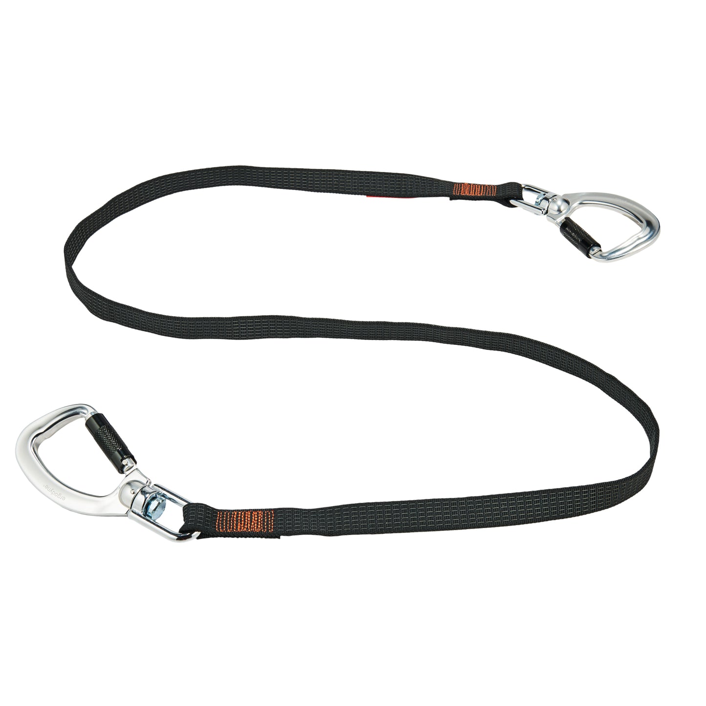 Ergodyne Squids® 3139  Double-Locking Tool Lanyard with Swivel, Fixed Length, Dual Carabiner