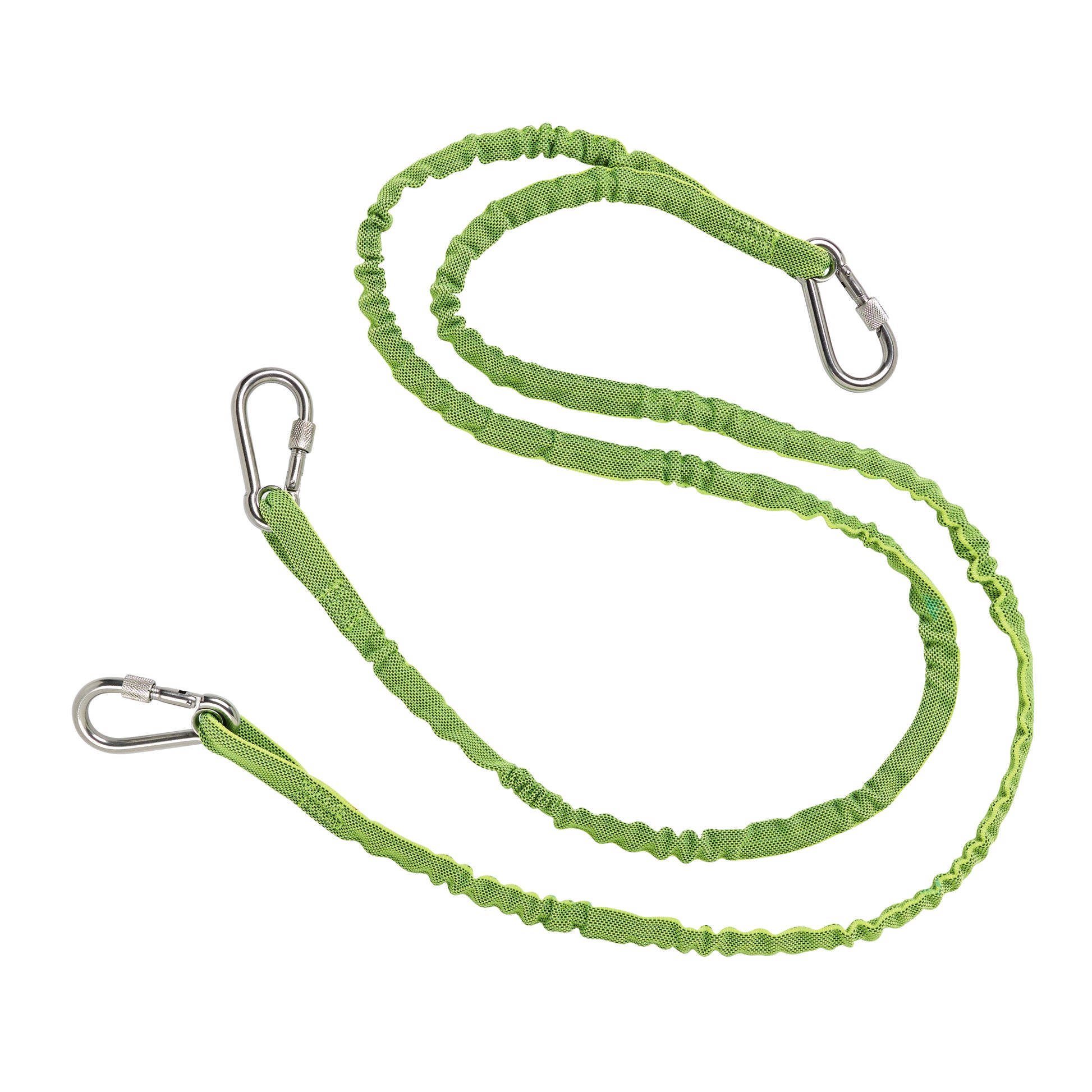 Ergodyne Squids® 3311 Twin Leg Tool Lanyard, Bungee, Triple Carabiner