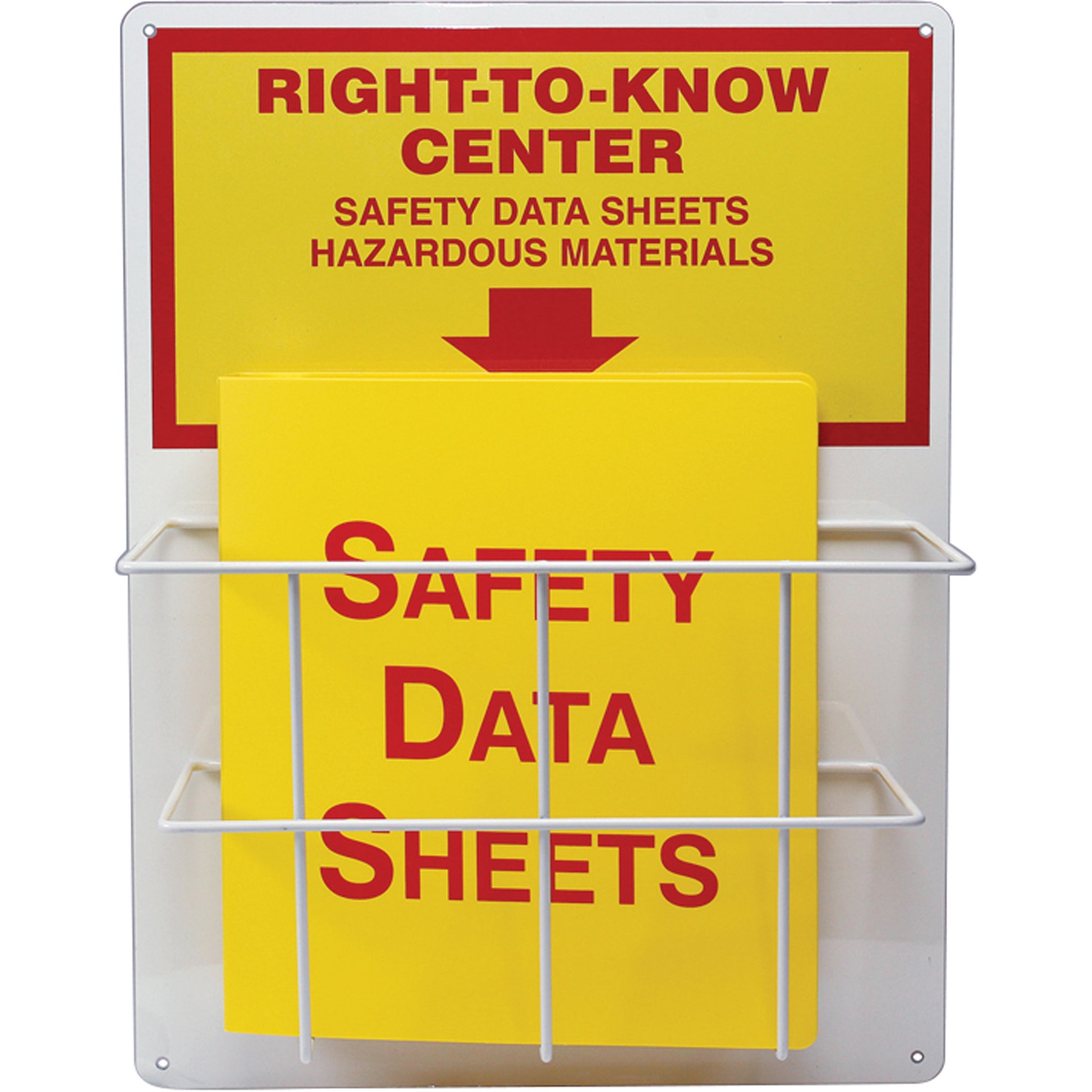 Accuform Signs Single Basket Center, English, Binders Included