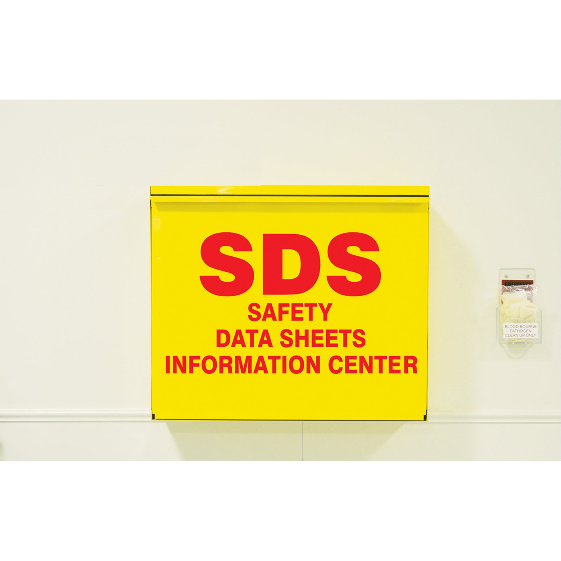 Accuform Signs Safety Data Sheet Storage Cabinet, English, Binders Included