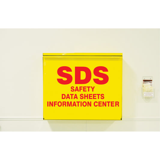 Accuform Signs Safety Data Sheet Storage Cabinet, English, Binders Included