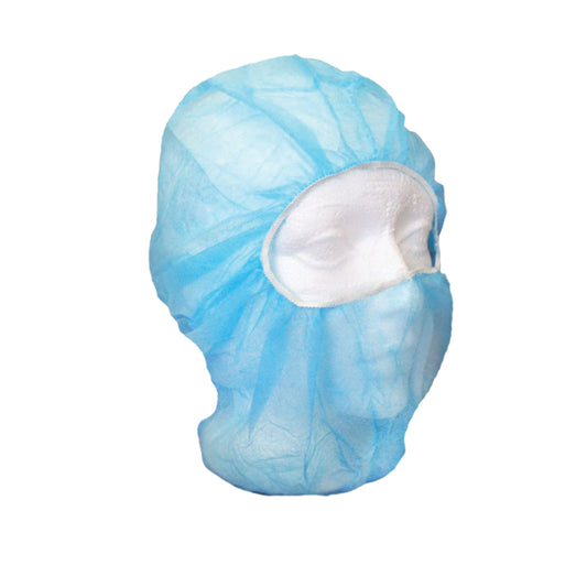 Ronco Disposable Balaclava Hood, Polypropylene, Blue