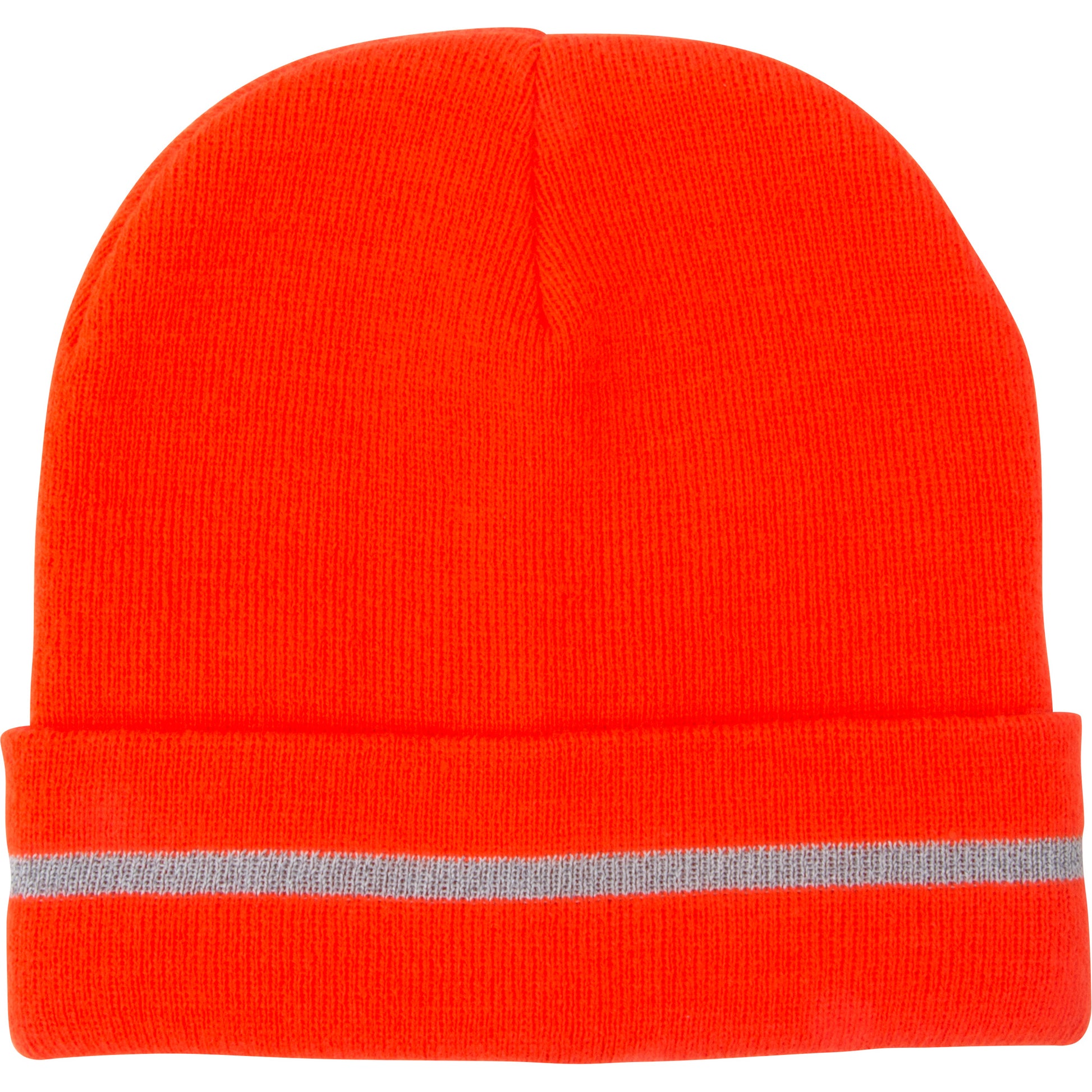 Zenith Safety Products High Visibility Knit Hat with Reflective Stripe, High Visibility Orange, Acrylic