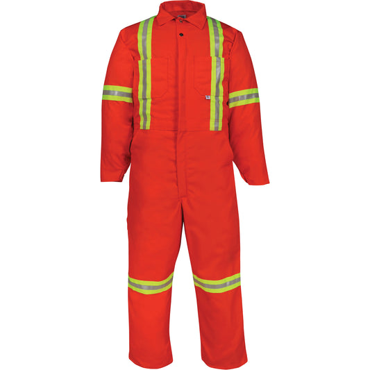Big Bill Deluxe Reflective Coveralls, 58 (Tall), Orange
