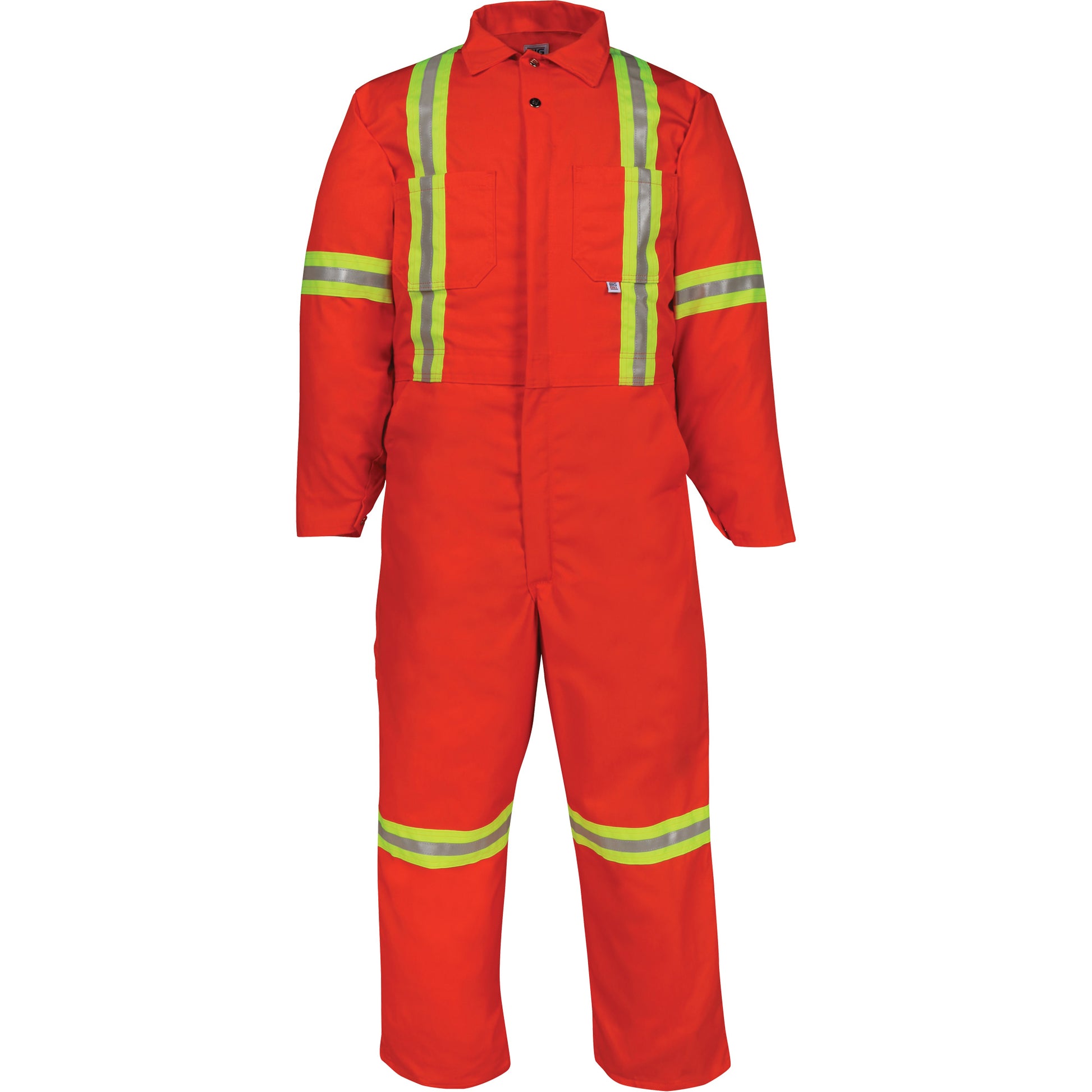Big Bill Deluxe Reflective Coveralls, 56, Orange