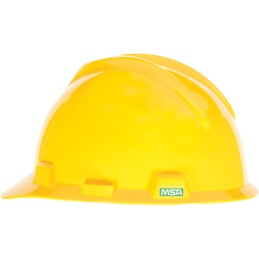 MSA V-Gard® Hardhat, Pinlock Suspension, Yellow