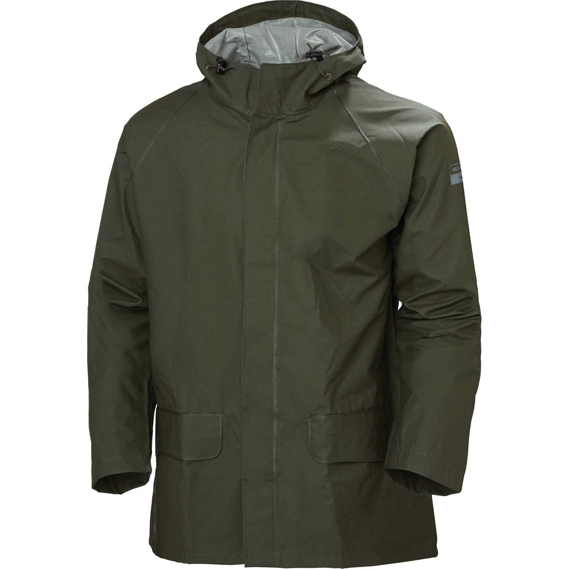 Helly Hansen Mandal PVC-Coated Rain Jacket, Polyester, Small, Green