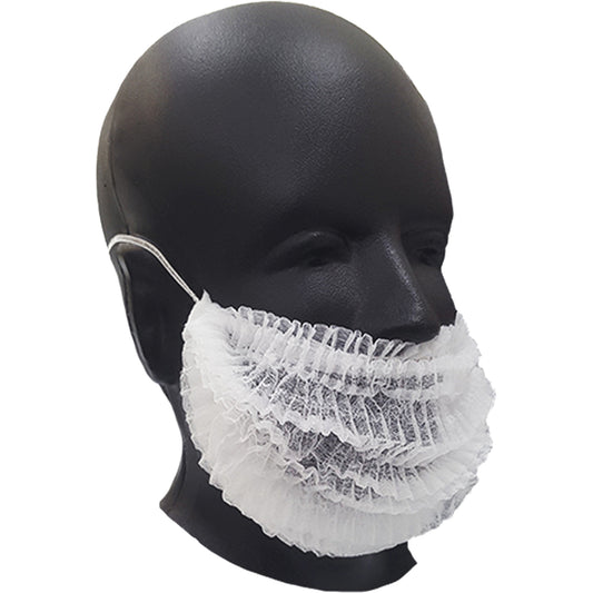 Ronco Beard Covers, Polypropylene, White
