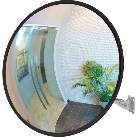 Zenith Safety Products Convex Mirror with Telescopic Arm, Indoor/Outdoor, 26" Diameter