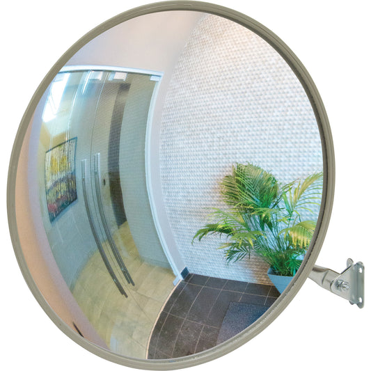 Zenith Safety Products Convex Mirror with Telescopic Arm, Indoor/Outdoor, 30" Diameter