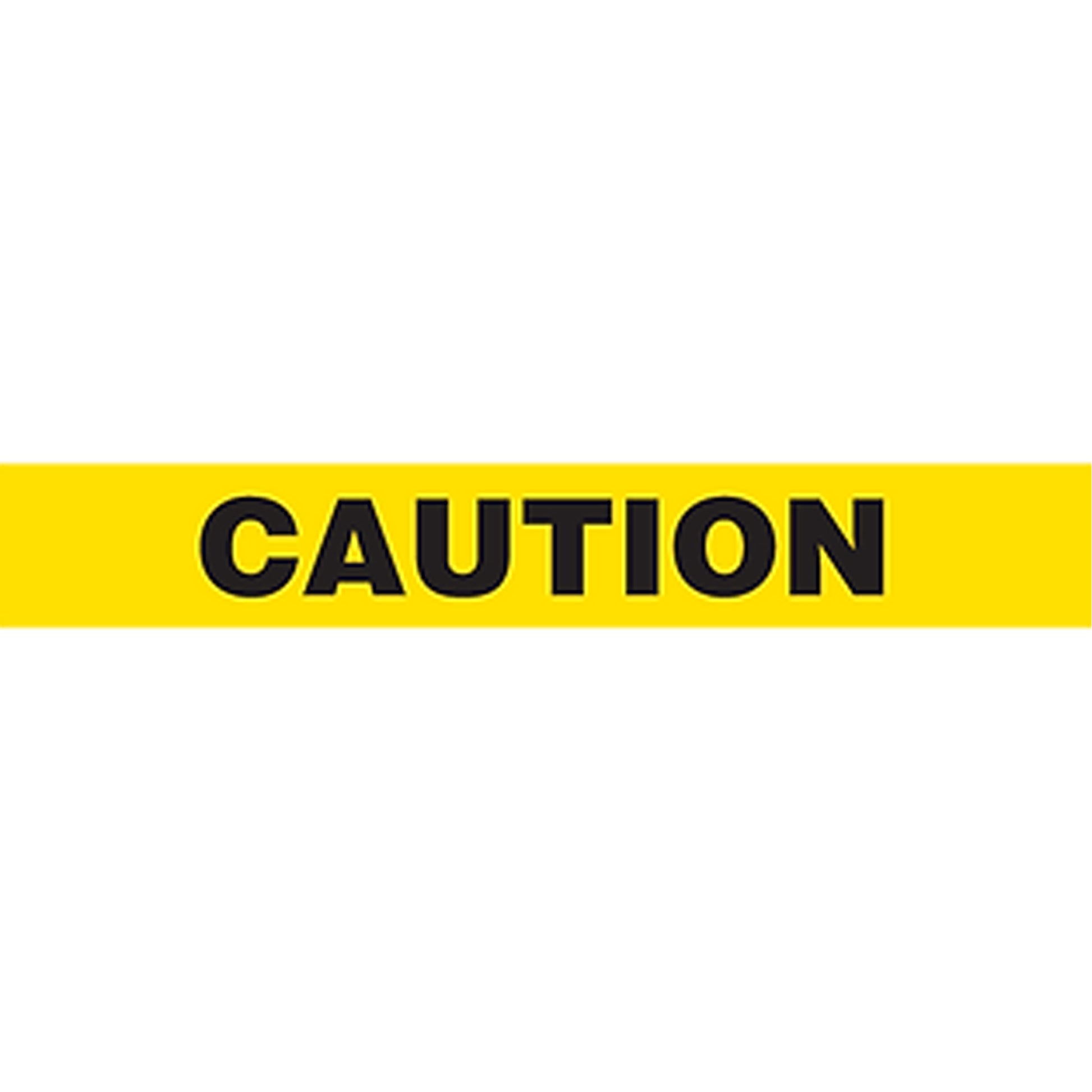 Incom Top Tape & Label Barricade Tape, French, 3" W x 1000' L, 2 mils, Black on Yellow