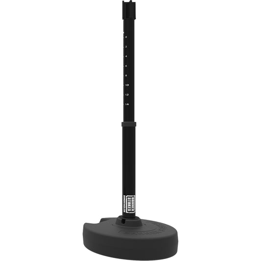 Banner Stakes PLUS Barrier Post Set Receiver, 42" High, Black