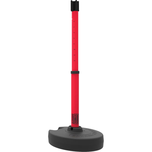 Banner Stakes PLUS Barrier Post Set Receiver, 42" High, Red