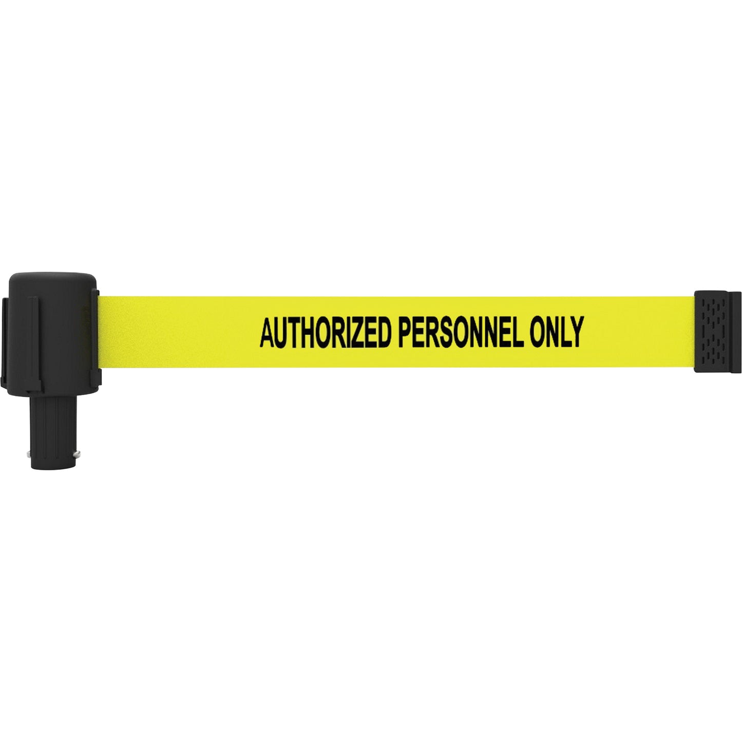 Banner Stakes PLUS Banner Cassettes, Authorized Personnel Only, 15', Yellow Tape