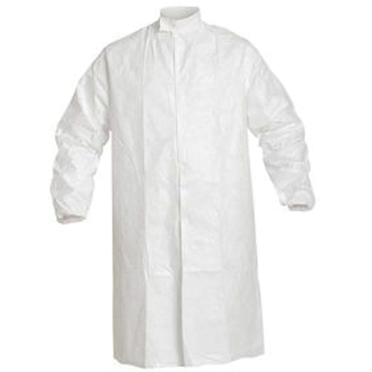 Dupont Personal Protection Lab Coat, Tyvek® IsoClean®, White, Medium