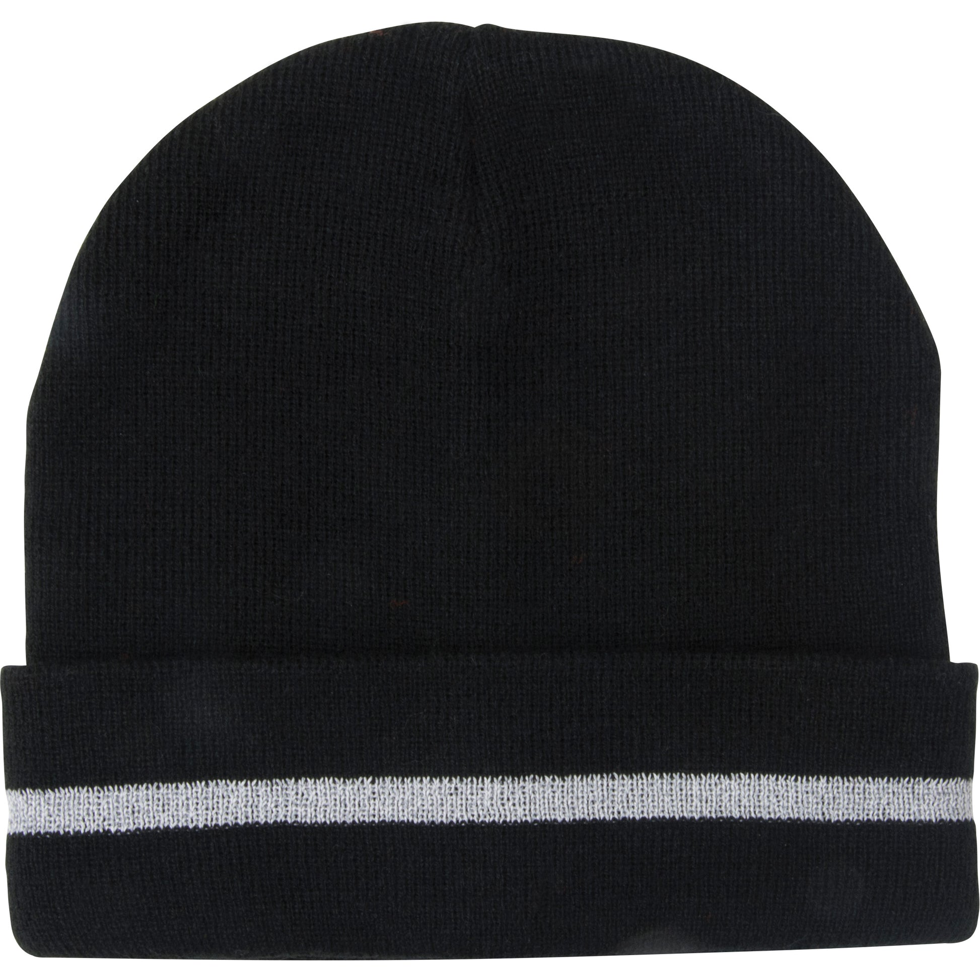 Zenith Safety Products Knit Hat with Silver Reflective Stripe, One Size, Black