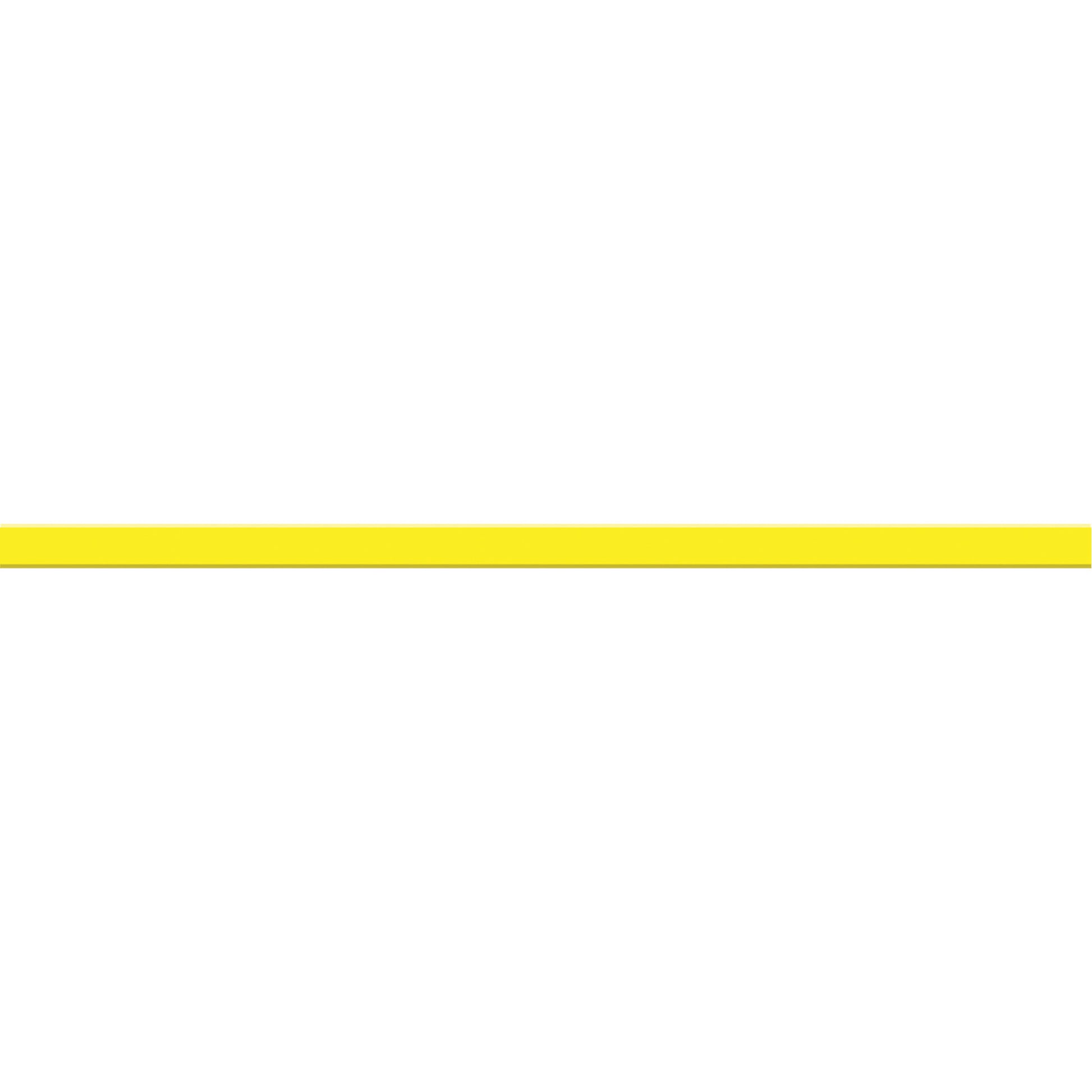 Accuform Signs Tough-Mark™ Heavy-Duty Floor Marking, Rectangle, 48" L x 2" W, Yellow, Polyethylene
