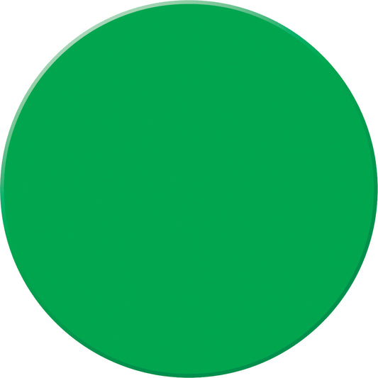 Accuform Signs Tough-Mark™ Heavy-Duty Floor Marking, Circle, 3.5" L x 3.5" W, Green, Polyethylene