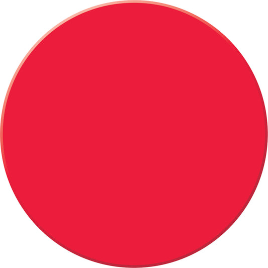 Accuform Signs Tough-Mark™ Heavy-Duty Floor Marking, Circle, 3.5" L x 3.5" W, Red, Polyethylene