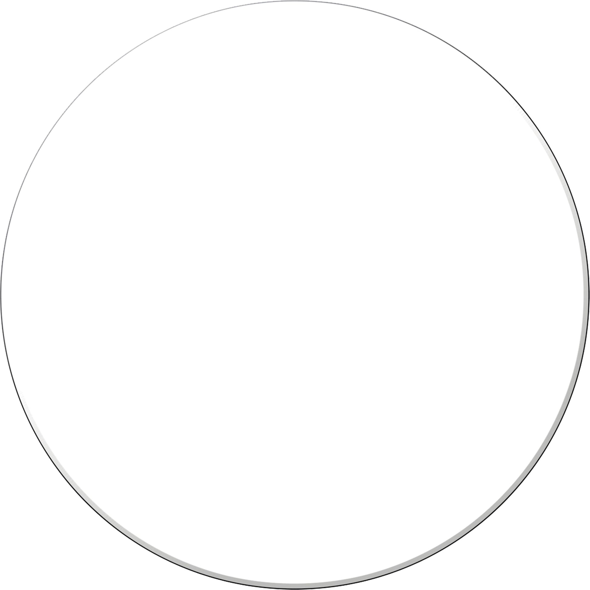 Accuform Signs Tough-Mark™ Heavy-Duty Floor Marking, Circle, 3.5" L x 3.5" W, White, Polyethylene