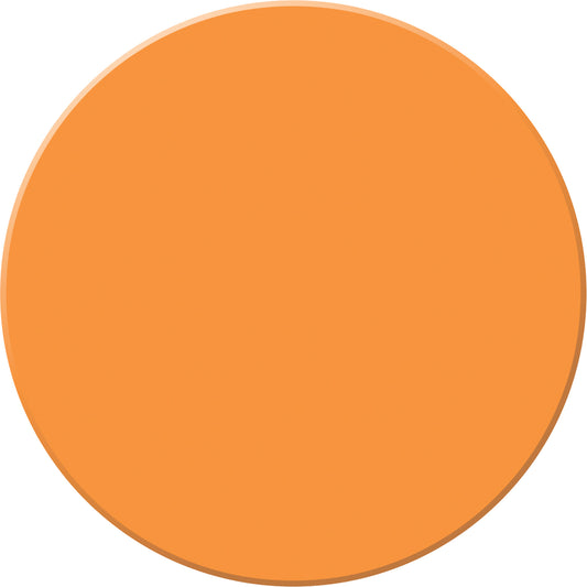 Accuform Signs Tough-Mark™ Heavy-Duty Floor Marking, Circle, 3.5" L x 3.5" W, Orange, Polyethylene