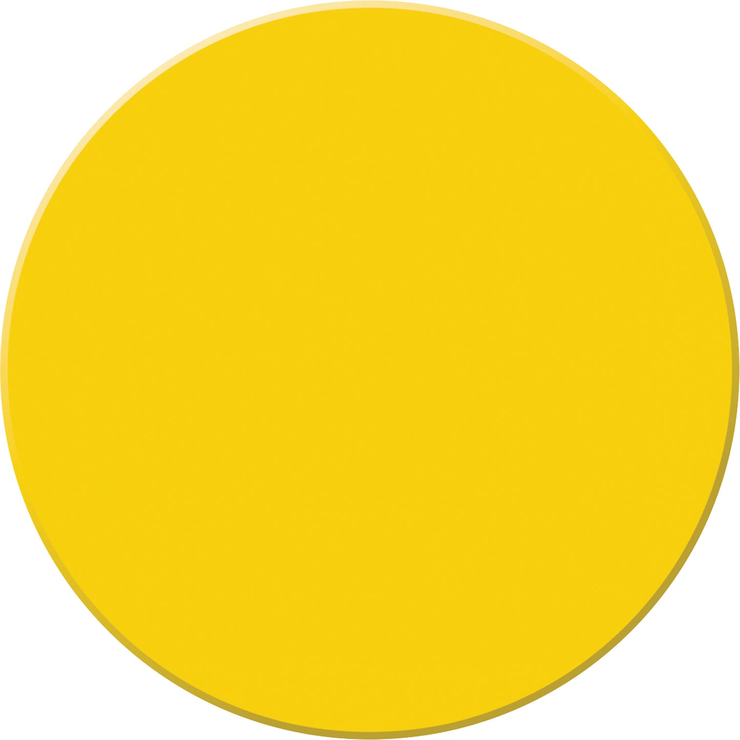 Accuform Signs Tough-Mark™ Heavy-Duty Floor Marking, Circle, 3.5" L x 3.5" W, Yellow, Polyethylene