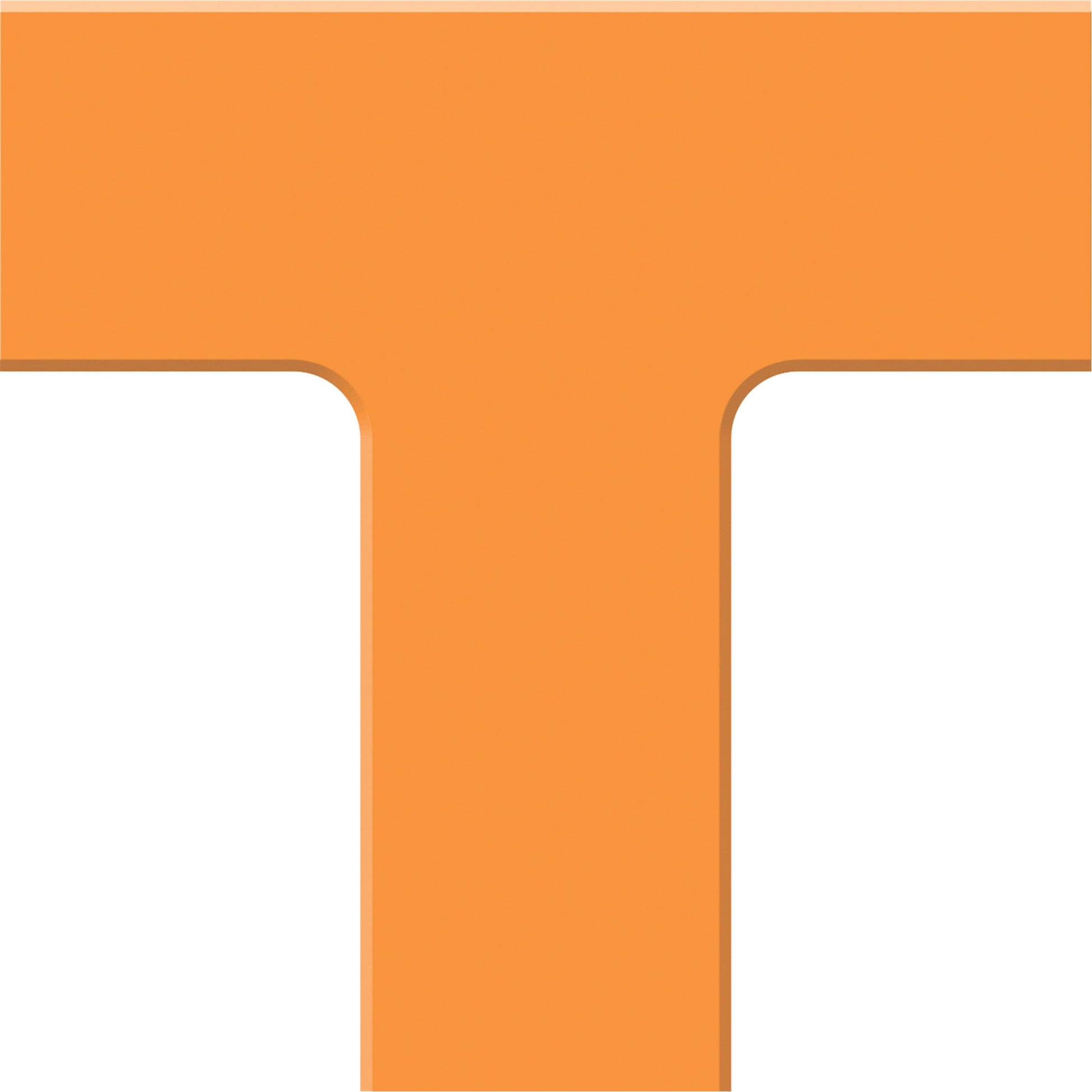 Accuform Signs Tough-Mark™ Heavy-Duty Floor Marking, T, 6" L x 6" W, Orange, Polyethylene