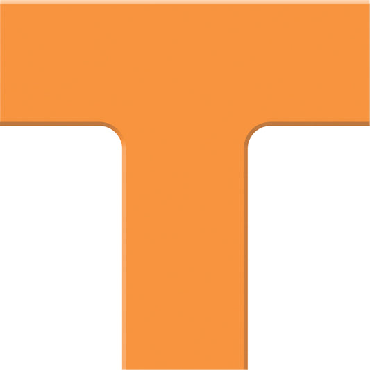 Accuform Signs Tough-Mark™ Heavy-Duty Floor Marking, T, 6" L x 6" W, Orange, Polyethylene