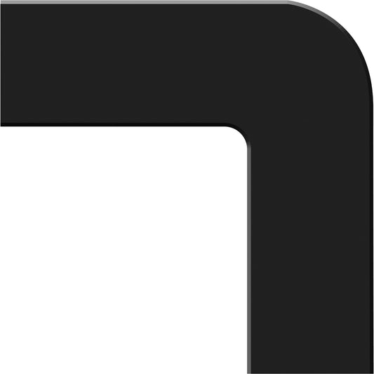 Accuform Signs Tough-Mark™ Heavy-Duty Floor Marking, L, 6" L x 6" W, Black, Polyethylene