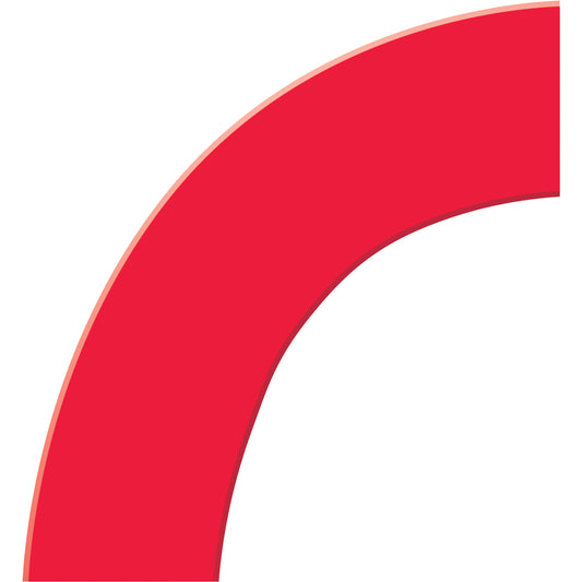 Accuform Signs Tough-Mark™ Heavy-Duty Floor Marking, Square, 6" L x 6" W, Red, Polyethylene
