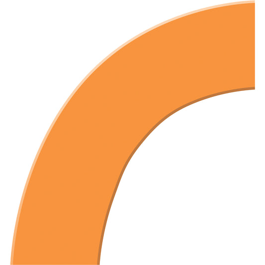 Accuform Signs Tough-Mark™ Heavy-Duty Floor Marking, Square, 6" L x 6" W, Orange, Polyethylene
