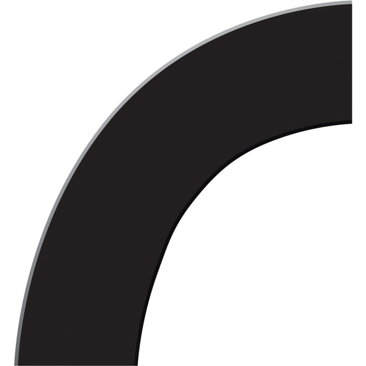 Accuform Signs Tough-Mark™ Heavy-Duty Floor Marking, Square, 6" L x 6" W, Black, Polyethylene