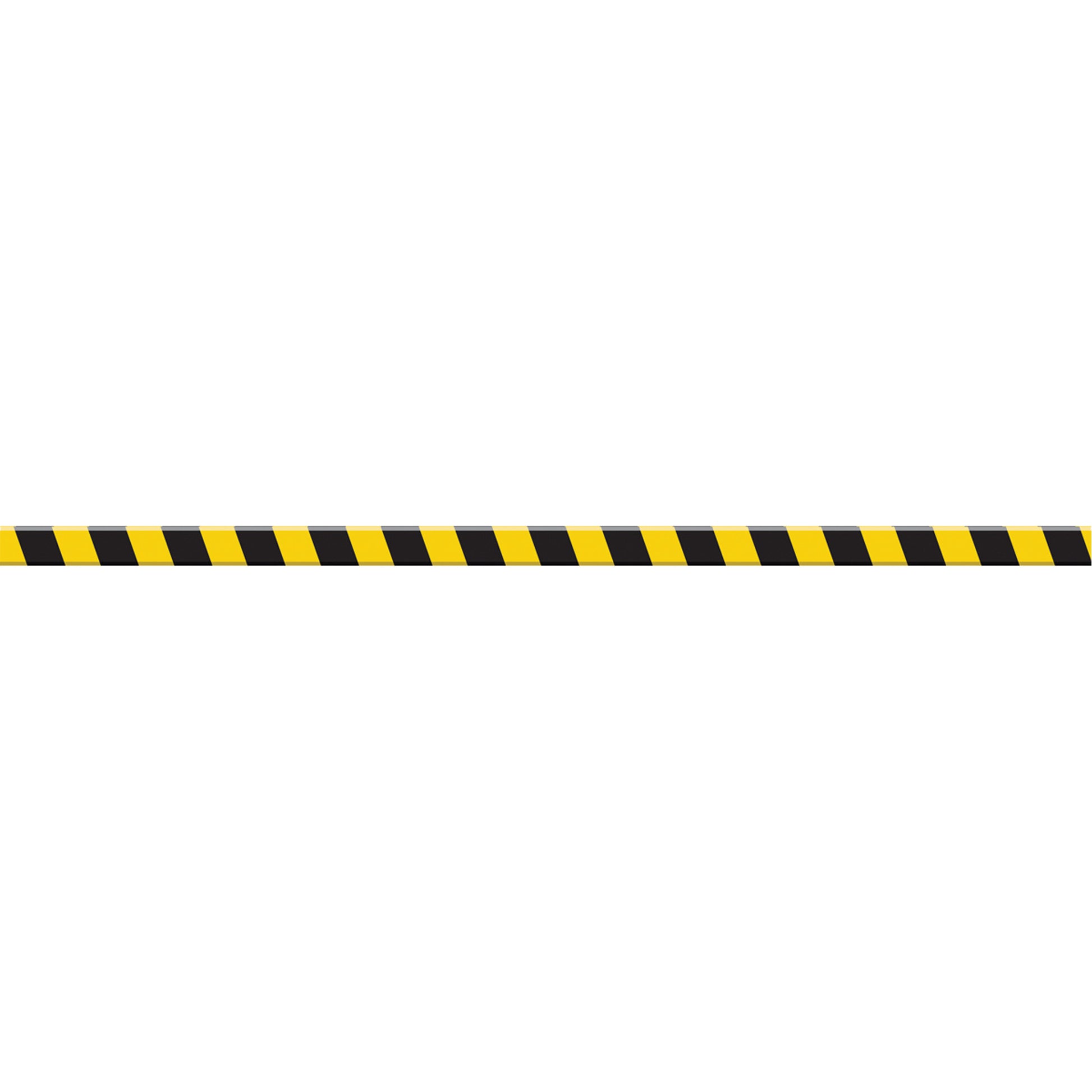 Accuform Signs Tough-Mark™ Heavy-Duty Floor Marking, Rectangle, 48" L x 4" W, Black and Yellow, Polyethylene