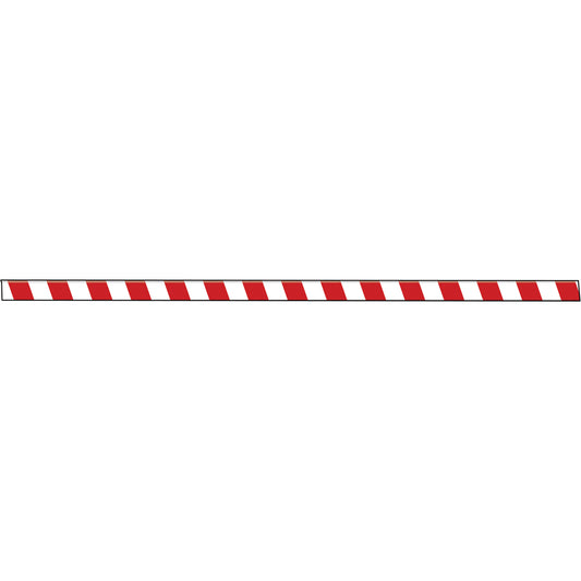 Accuform Signs Tough-Mark™ Heavy-Duty Floor Marking, Rectangle, 48" L x 4" W, Red and White, Polyethylene
