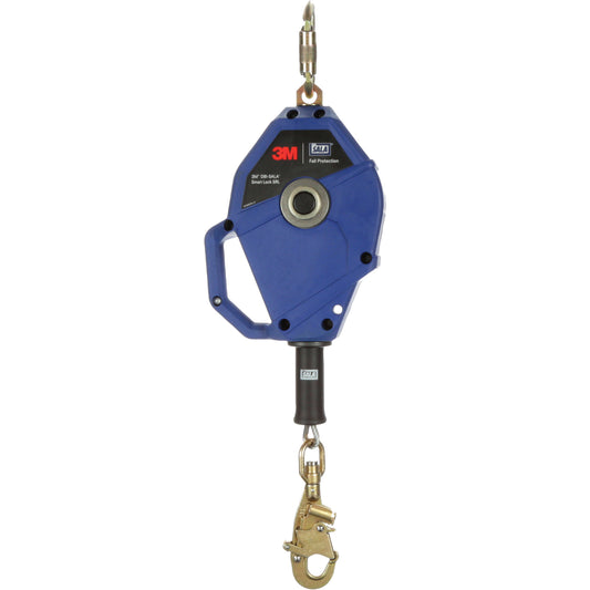 3M DBI Sala Fall Protection Smart Lock Self-Retracting Lifeline, 20', Galvanized Steel, Swivel