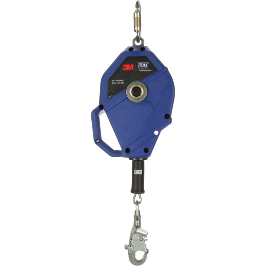 3M DBI Sala Fall Protection Smart Lock Self-Retracting Lifeline, 35', Stainless Steel, Swivel