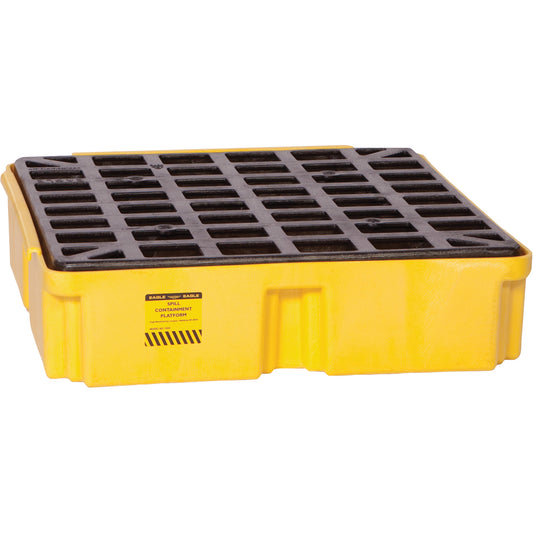 Eagle Mfg. Modular Spill Platform, 15 US gal. Spill Capacity, 26" x 26.25" x 6.5"