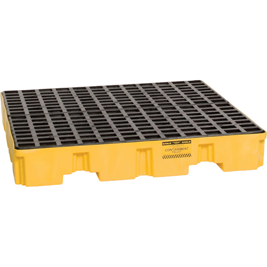 Eagle Mfg. Spill Containment Pallet, 66 US gal. Spill Capacity, 51.5" x 51.5" x 8"