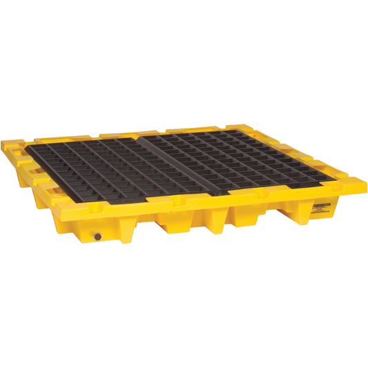 Eagle Mfg. Spill Containment Pallet, 66 US gal. Spill Capacity, 58.5" x 58.5" x 7.75"